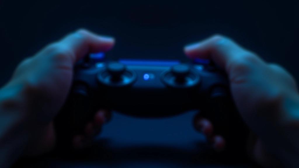 Close-up of controller buttons with visual response indicators and feedback animation