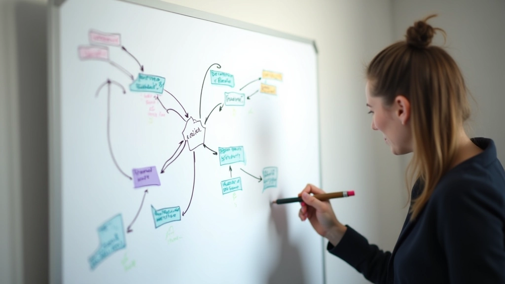 Narrative flowchart showing branching paths and convergence points in an interactive story structure